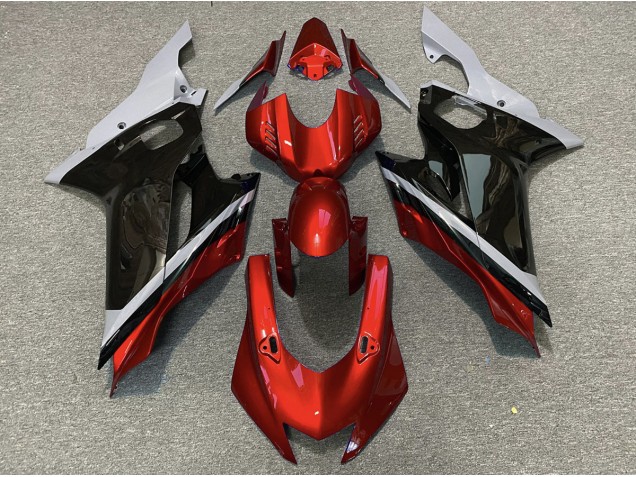 Ciment Noir & Rouge 17-21 Yamaha R6 Carénage Ciment Noir & Rouge 17-21 Yamaha R6 Carénage