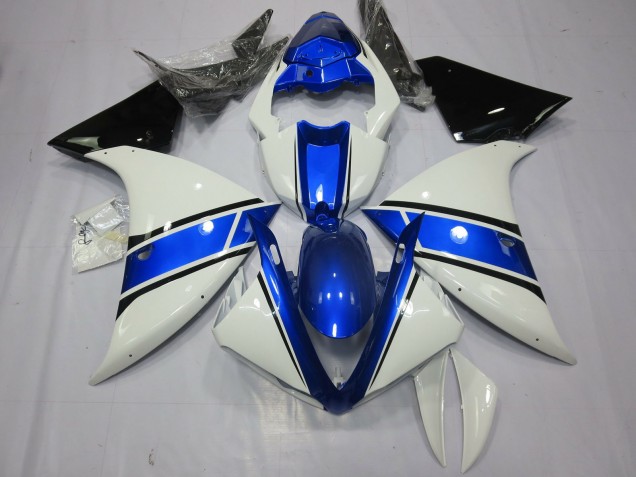Conception Blanche & Bleue 12-14 Yamaha R1 Carénage Conception Blanche & Bleue 12-14 Yamaha R1 Carénage