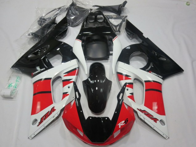 Conception Rouge Blanc 98-02 Yamaha R6 Carénage Conception Rouge Blanc 98-02 Yamaha R6 Carénage