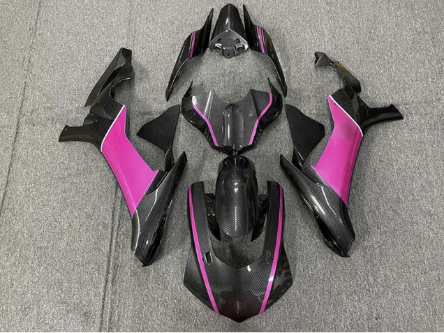 Fibre De Carbone & Rose 15-19 Yamaha R1 Carénage Fibre De Carbone & Rose 15-19 Yamaha R1 Carénage