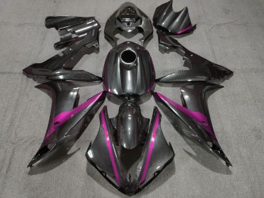 Fibre De Carbone Style W Rose 04-06 Yamaha R1 Carénage