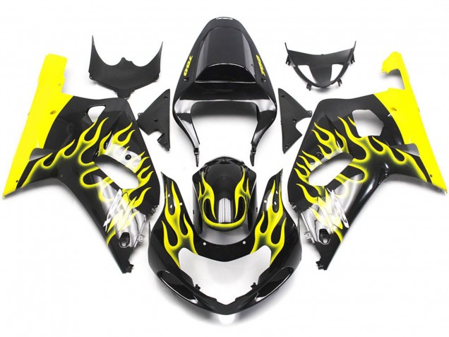 Giallo Vibrante Fiamma 01-03 Suzuki GSXR 600-750 Carénage Giallo Vibrante Fiamma 01-03 Suzuki GSXR 600-750 Carénage