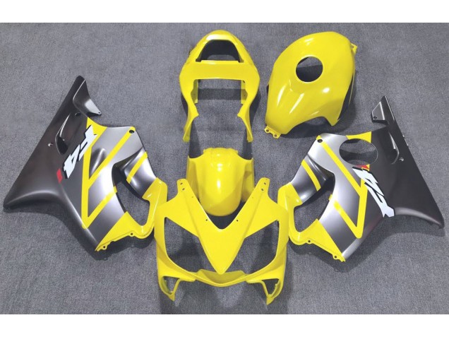 Jaune & Argent Mat 01-03 Honda CBR600 F4i Carénage Jaune & Argent Mat 01-03 Honda CBR600 F4i Carénage