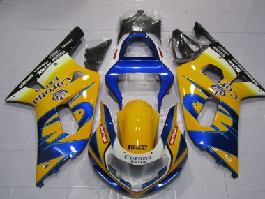 Jaune Corona 01-03 Suzuki GSXR 600-750 Carénage