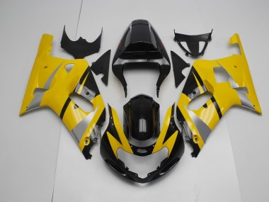 Jaune & Noir 01-03 Suzuki GSXR 600-750 Carénage