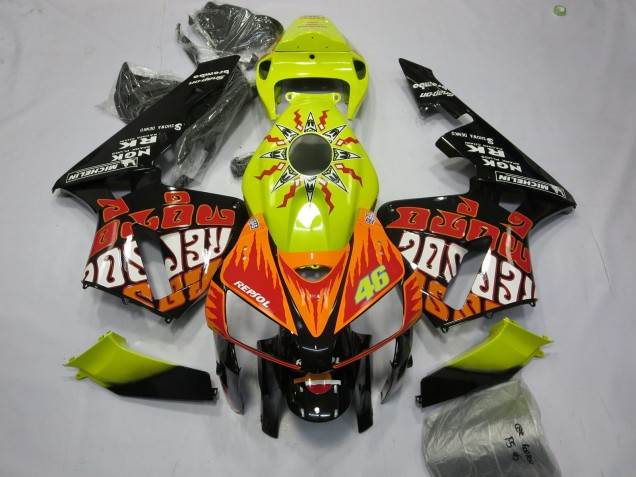 Jaune Vif Rossi 05-06 Honda CBR600RR Carénage