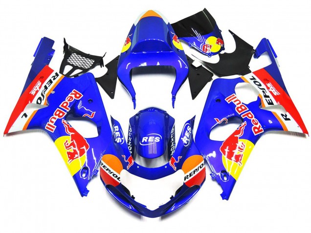 Kit De Style Red Bull Personnalisé OEM 00-02 Suzuki GSXR 1000 Carénage