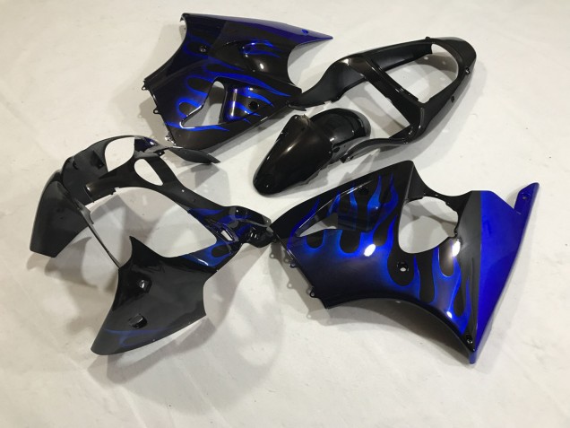 Kit Flamme Bleu 00-02 Kawasaki ZX6R Carénage