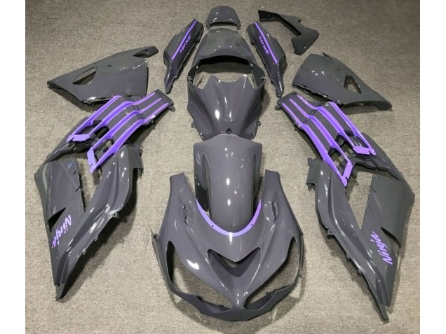 Nardo Gris & Violet 12-21 Kawasaki ZX14R Carénage Nardo Gris & Violet 12-21 Kawasaki ZX14R Carénage