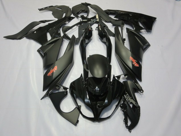 Noir 09-12 Kawasaki ZX6R Carénage