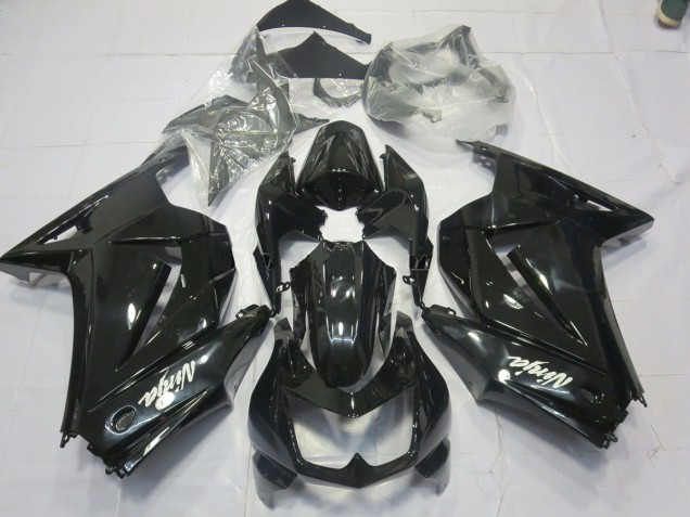 Noir Brillant 08-12 Kawasaki Ninja 250 Carénage Noir Brillant 08-12 Kawasaki Ninja 250 Carénage
