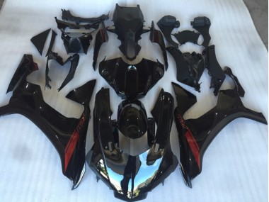 Noir Brillant Avec Logo Rouge 15-19 Yamaha R1 Carénage