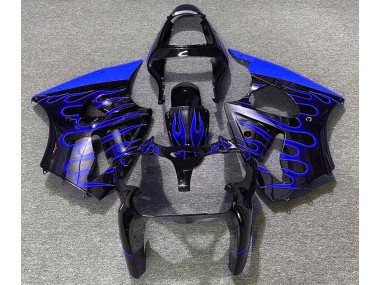 Noir Brillant & Bleu Flamme 00-02 Kawasaki ZX6R Carénage