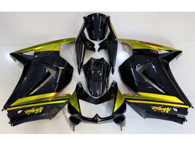 Noir Brillant & Jaune 08-12 Kawasaki Ninja 250 Carénage