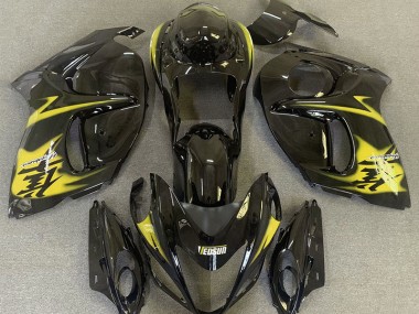 Noir Brillant & Jaune 08-20 Suzuki GSXR 1300 Carénage