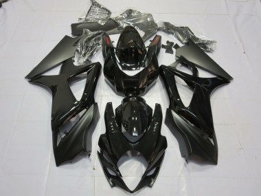 Noir Brillant & Mat 07-08 Suzuki GSXR 1000 Carénage