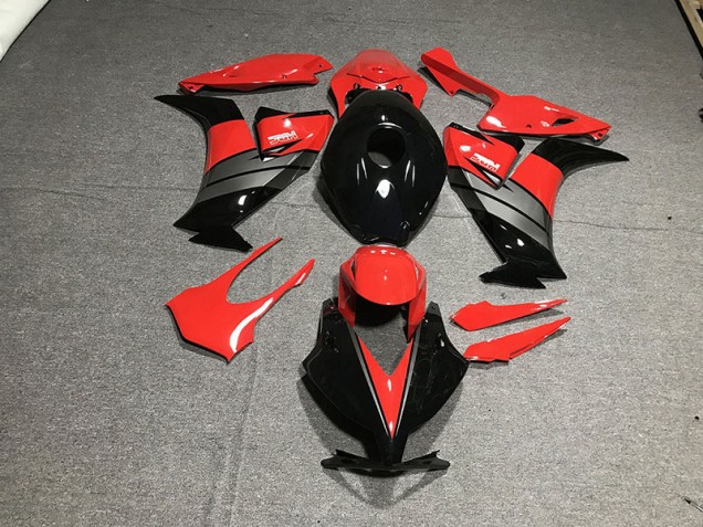 Noir Brillant Rouge / Gris 12-16 Honda CBR1000RR Carénage
