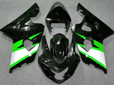 Noir Brillant & Vert 04-05 Suzuki GSXR 600-750 Carénage