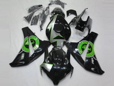 Noir Brillant & Vert 08-11 Honda CBR1000RR Carénage