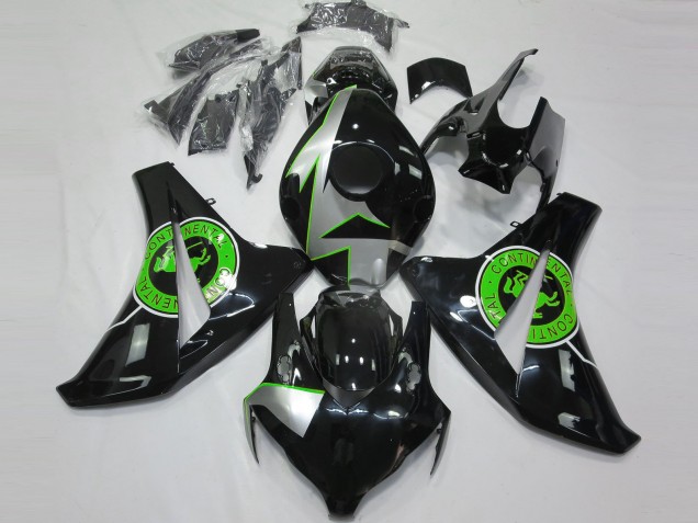 Noir Brillant & Vert 08-11 Honda CBR1000RR Carénage