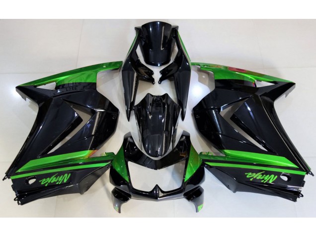 Noir Brillant & Vert 08-12 Kawasaki Ninja 250 Carénage
