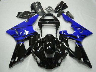 Noir Flamme & Bleu 00-01 Yamaha R1 Carénage
