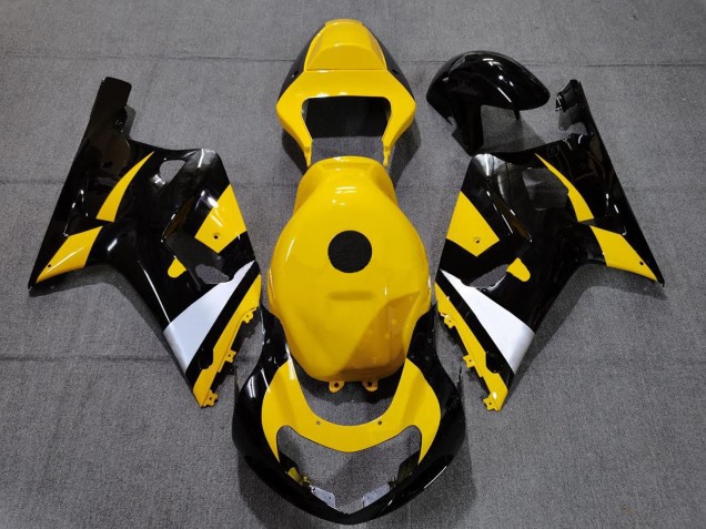 Noir & Jaune 01-03 Suzuki GSXR 600-750 Carénage Noir & Jaune 01-03 Suzuki GSXR 600-750 Carénage
