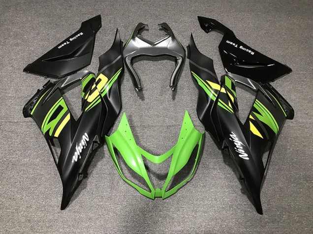 Noir Mat & Course 13-18 Kawasaki ZX6R Carénage Noir Mat & Course 13-18 Kawasaki ZX6R Carénage