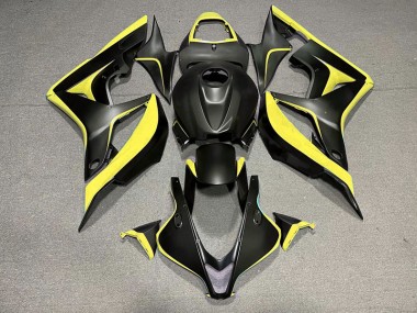 Noir Mat & Jaune 07-08 Honda CBR600RR Carénage
