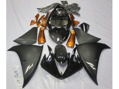 Noir Mat & Orange 09-11 Yamaha R1 Carénage