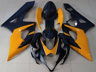 Noir Mat & Orange Clair 05-06 Suzuki GSXR 1000 Carénage