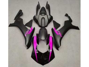 Noir Mat & Rose 15-19 Yamaha R1 Carénage