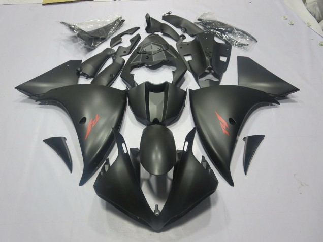 Noir Mat Rouge 09-11 Yamaha R1 Carénage Noir Mat Rouge 09-11 Yamaha R1 Carénage