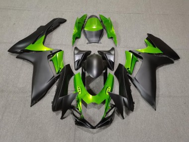 Noir Mat & Vert 11-24 Suzuki GSXR 600-750 Carénage