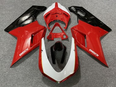 Noir Rouge Blanc 07-14 Ducati 848 1098 1198 Carénage