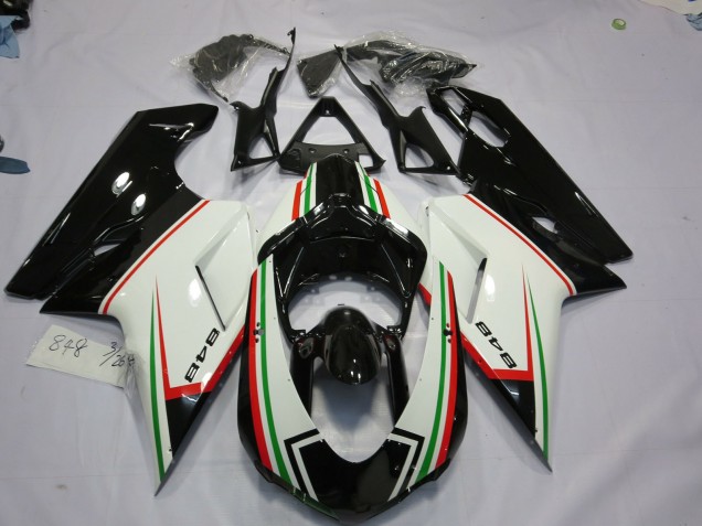 Noir Tricolore 07-14 Ducati 848 1098 1198 Carénage