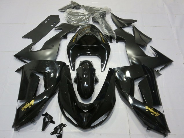 Or Noir Brillant 06-07 Kawasaki ZX10R Carénage
