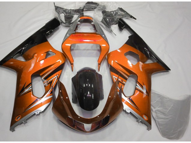 Orange & Argent 01-03 Suzuki GSXR 600-750 Carénage