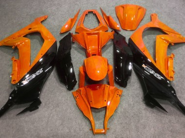 Orange Brillant & Noir 16-19 Kawasaki ZX10R Carénage