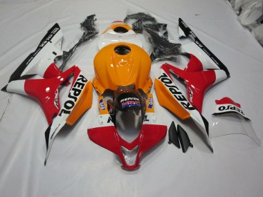 Orange Clair & Blanc Repsol 07-08 Honda CBR600RR Carénage