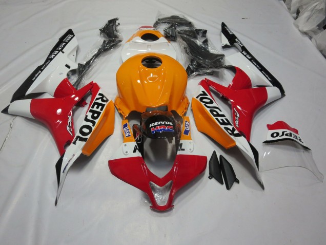 Orange Clair & Blanc Repsol 07-08 Honda CBR600RR Carénage Orange Clair & Blanc Repsol 07-08 Honda CBR600RR Carénage