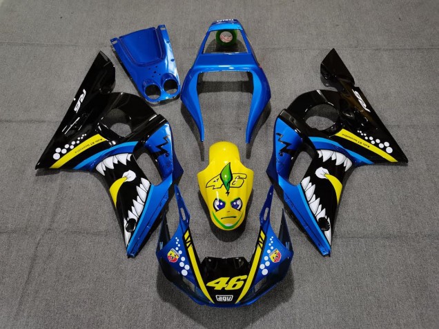 Requin Bleu & Jaune 98-02 Yamaha R6 Carénage Requin Bleu & Jaune 98-02 Yamaha R6 Carénage