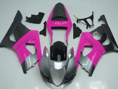 Rose Argenté & Noir 03-04 Suzuki GSXR 1000 Carénage