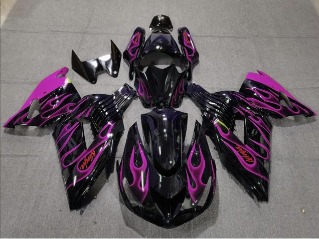 Rose Flamme 06-11 Kawasaki ZX14R Carénage