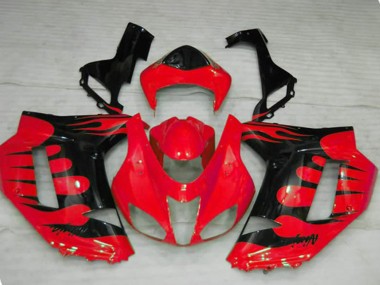 Rosso Fiamma 07-08 Kawasaki ZX6R Carénage