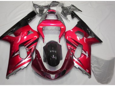 Rouge & Argent 01-03 Suzuki GSXR 600-750 Carénage