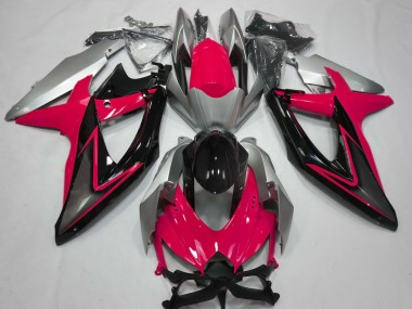 Rouge & Argent 08-10 Suzuki GSXR 600-750 Carénage