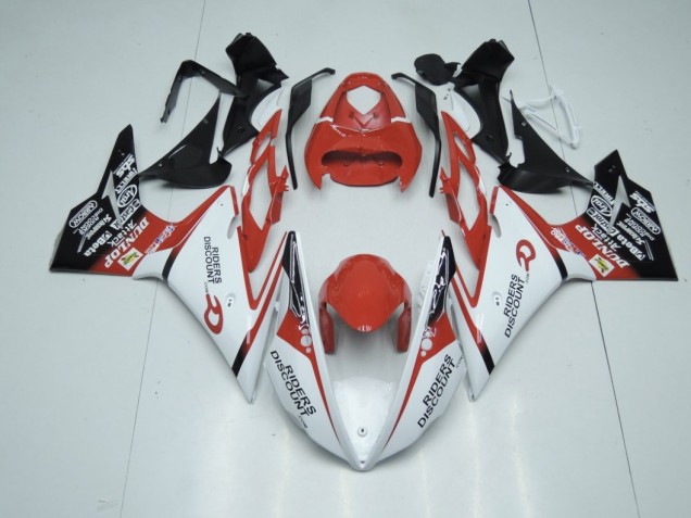 Rouge & Blanc 13-16 Triumph Daytona 675 Carénage Rouge & Blanc 13-16 Triumph Daytona 675 Carénage