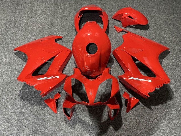 Rouge Brillant 02-12 Honda VFR800 Carénage Rouge Brillant 02-12 Honda VFR800 Carénage