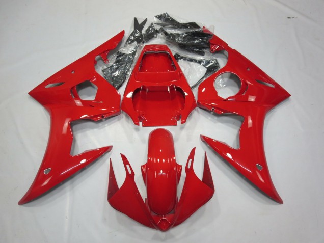 Rouge Brillant 03-04 Yamaha R6 Carénage Rouge Brillant 03-04 Yamaha R6 Carénage